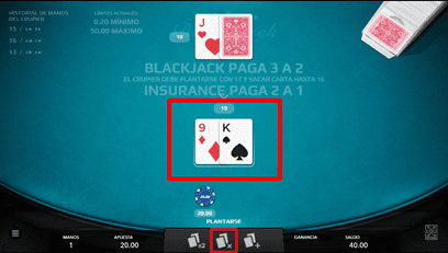 blackjack game