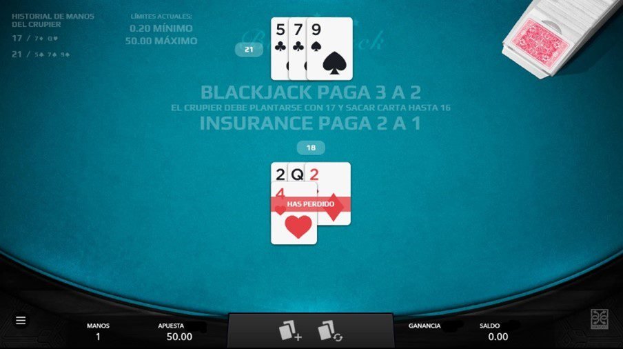 Como jugar en blackjack